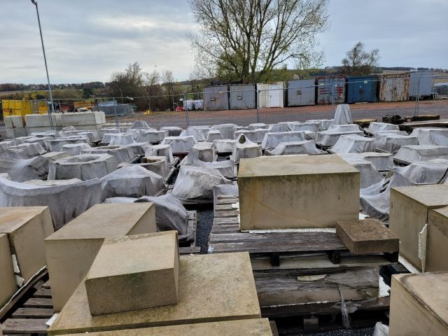 Some of the new stored stone